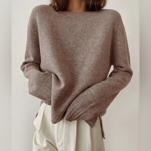 Jenni Kayne Everyday Sweater in Taupe Size 1X